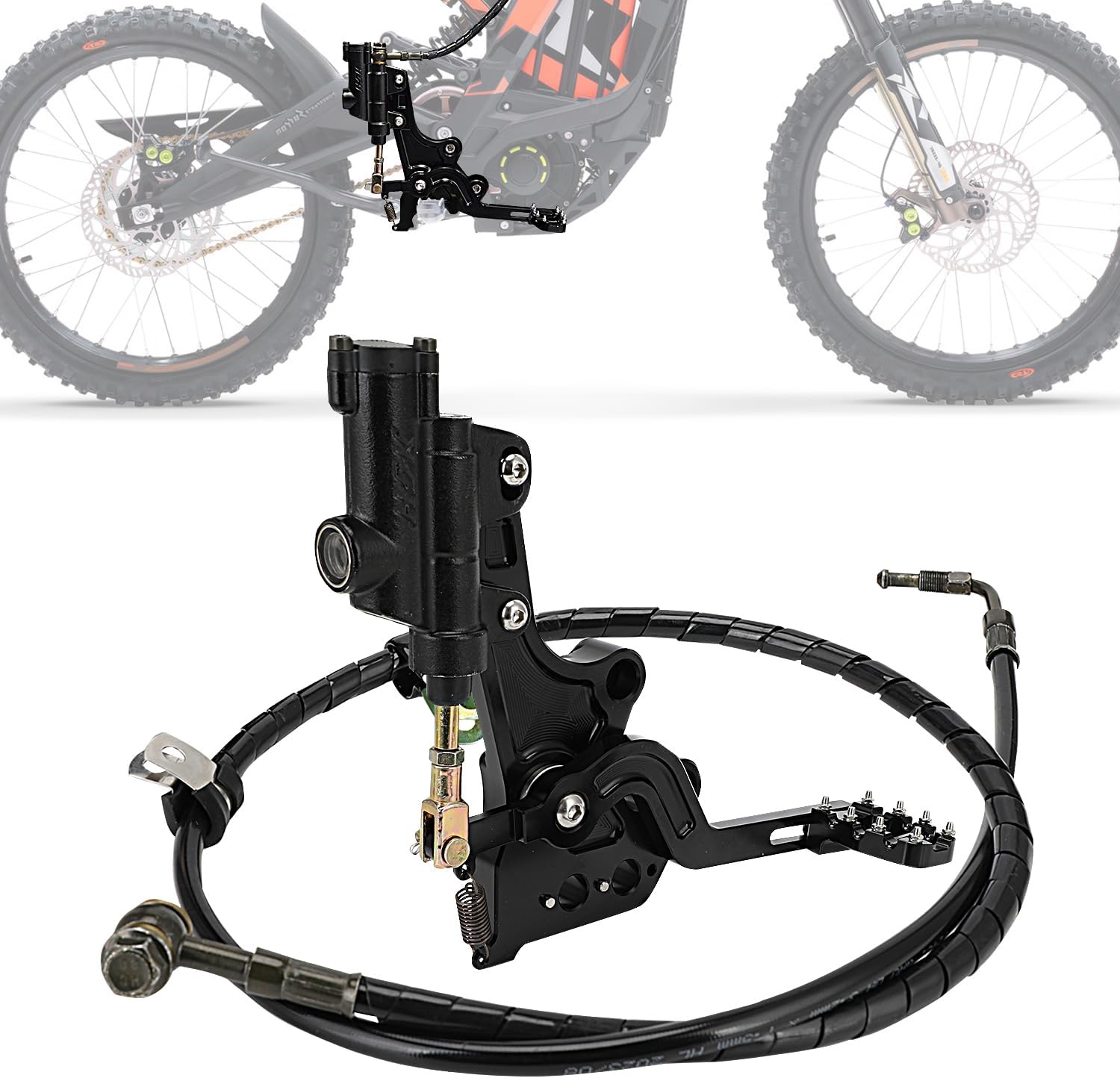 Electric Dirt Bike Hydraulic Foot Brake Pedal Lever Kit CNC for Surron LBX Sur Ron Light Bee X/S X260 X160