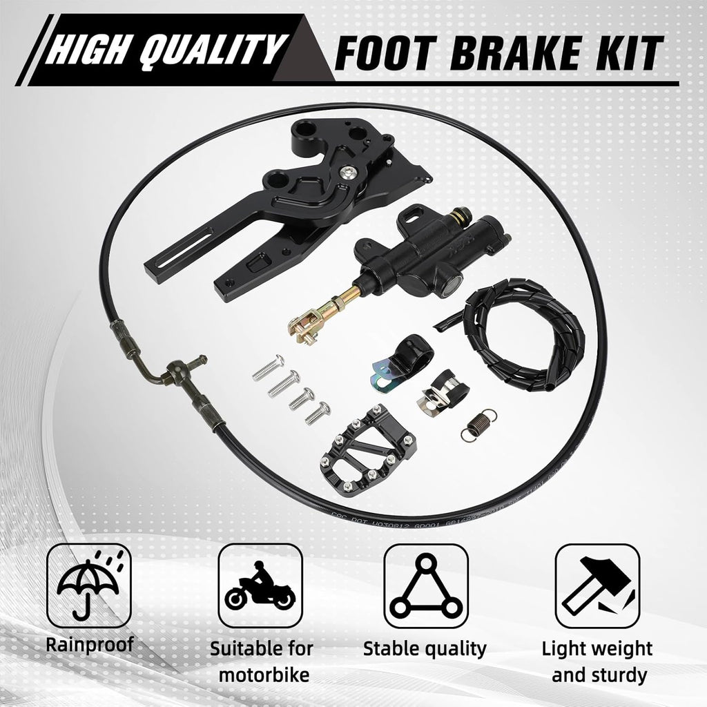 Electric Dirt Bike Hydraulic Foot Brake Pedal Lever Kit CNC for Surron LBX Sur Ron Light Bee X/S X260 X160
