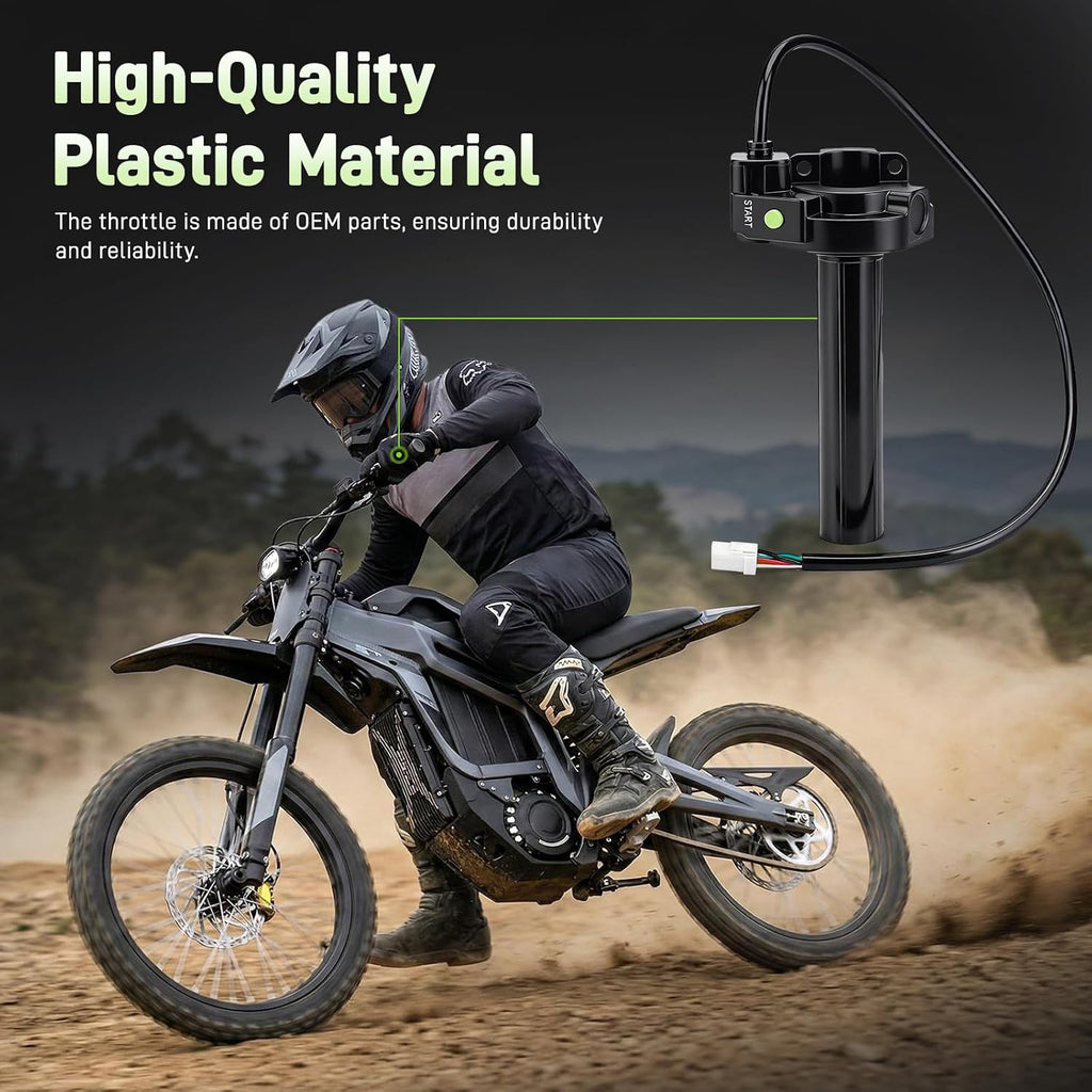 Throttle Twist Grip for Talaria Sting MX5, Full Twist Throttle Dirt Bike Cable, Sturdy Speed Gas Handle for Taparia, OEM Handlebar Accessories for Talaria