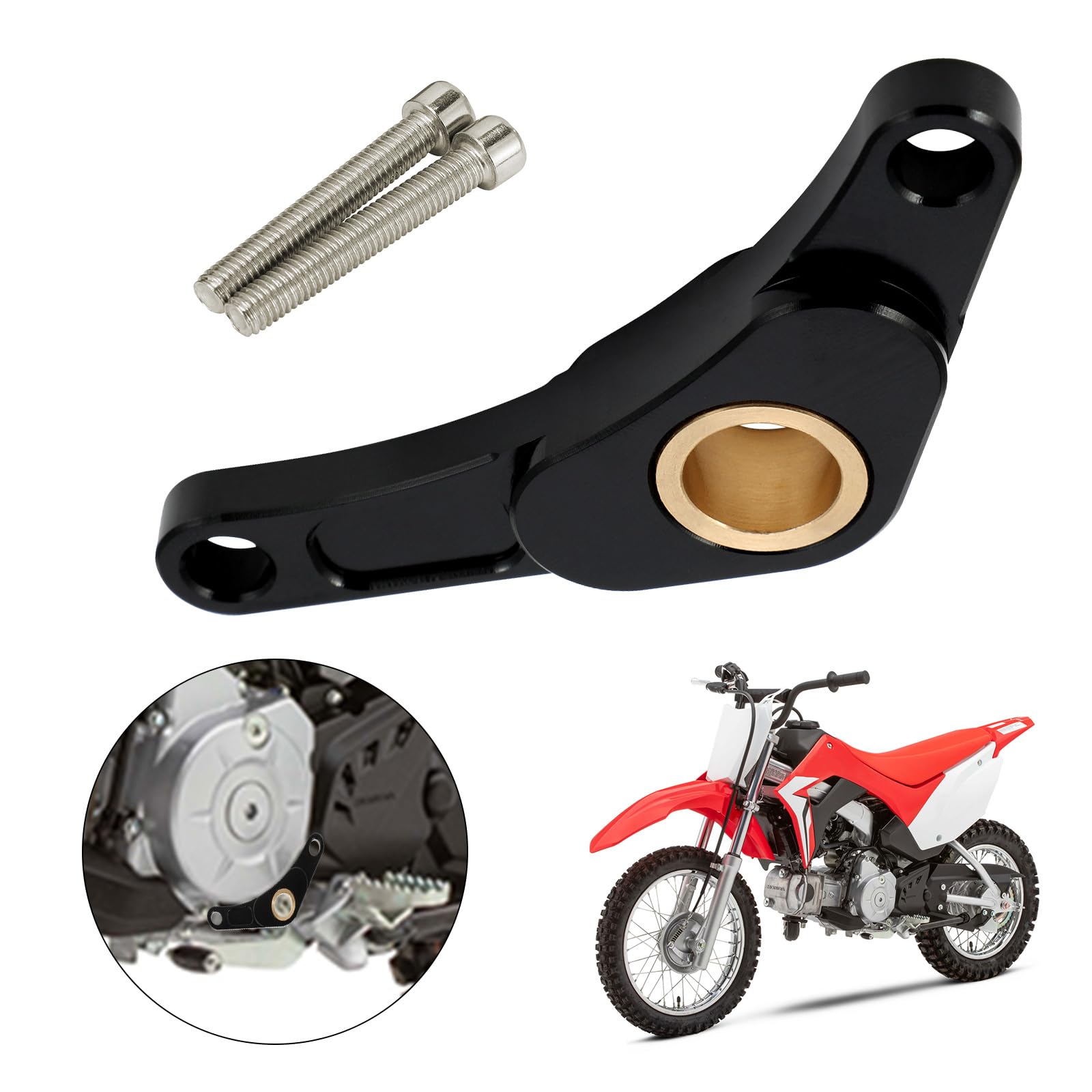 Dirt Bike Shift Shaft Brace Shifter Support Bracket Holder CNC for CRF110 CRF 110 2013-2024 Red