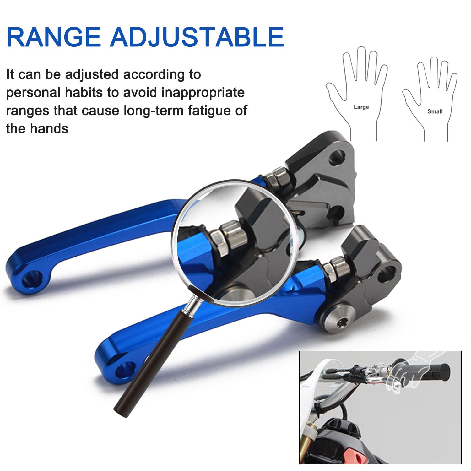 Brake Clutch Levers for KLX 110 KLX110 2002-2025 KLX110L 2010-2025 Dirt Pit Bike Adjustable CNC Lever Pivot Set Secure Vibrant Anodized Green