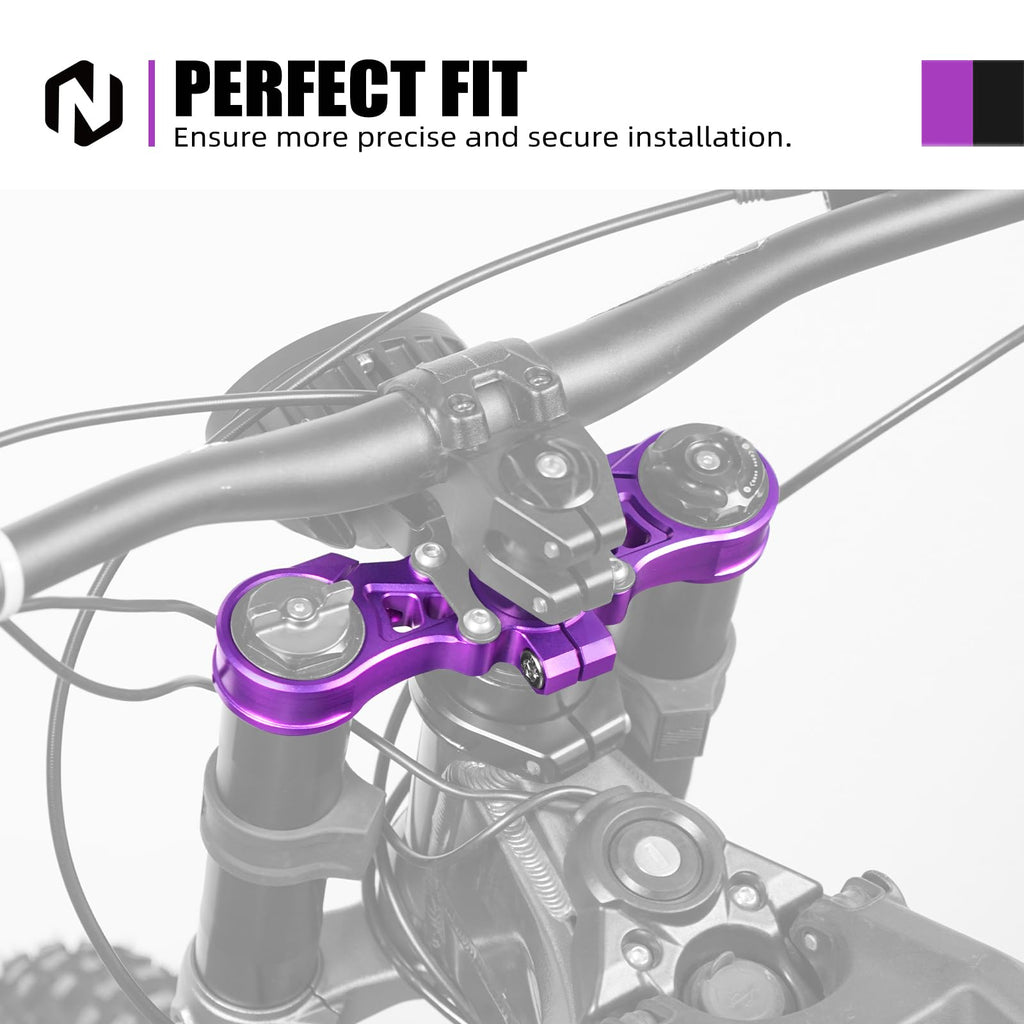 NICECNC Black Upper Triple Clamp Top Link Plate Bracket Compatible with Surron Light bee X/S See Fitment Off-Road Motorcycle Modified Upper Plates