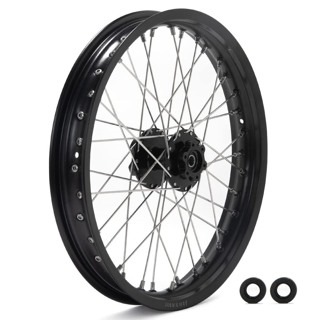 TOFR 17" Front Rear Spoke Wheels Rims Hubs Set for Surron Light Bee LBX Aluminum