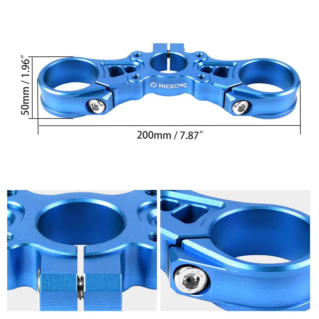 NICECNC Black Upper Triple Clamp Top Link Plate Bracket Compatible with Surron Light bee X/S See Fitment Off-Road Motorcycle Modified Upper Plates