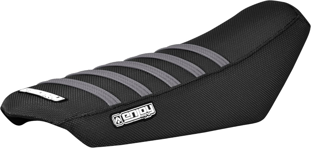 Enjoy Mfg Seat Cover - Compatible with Talaria Sting Electric Motorcycle #362 (Black w/Grey Ribs)