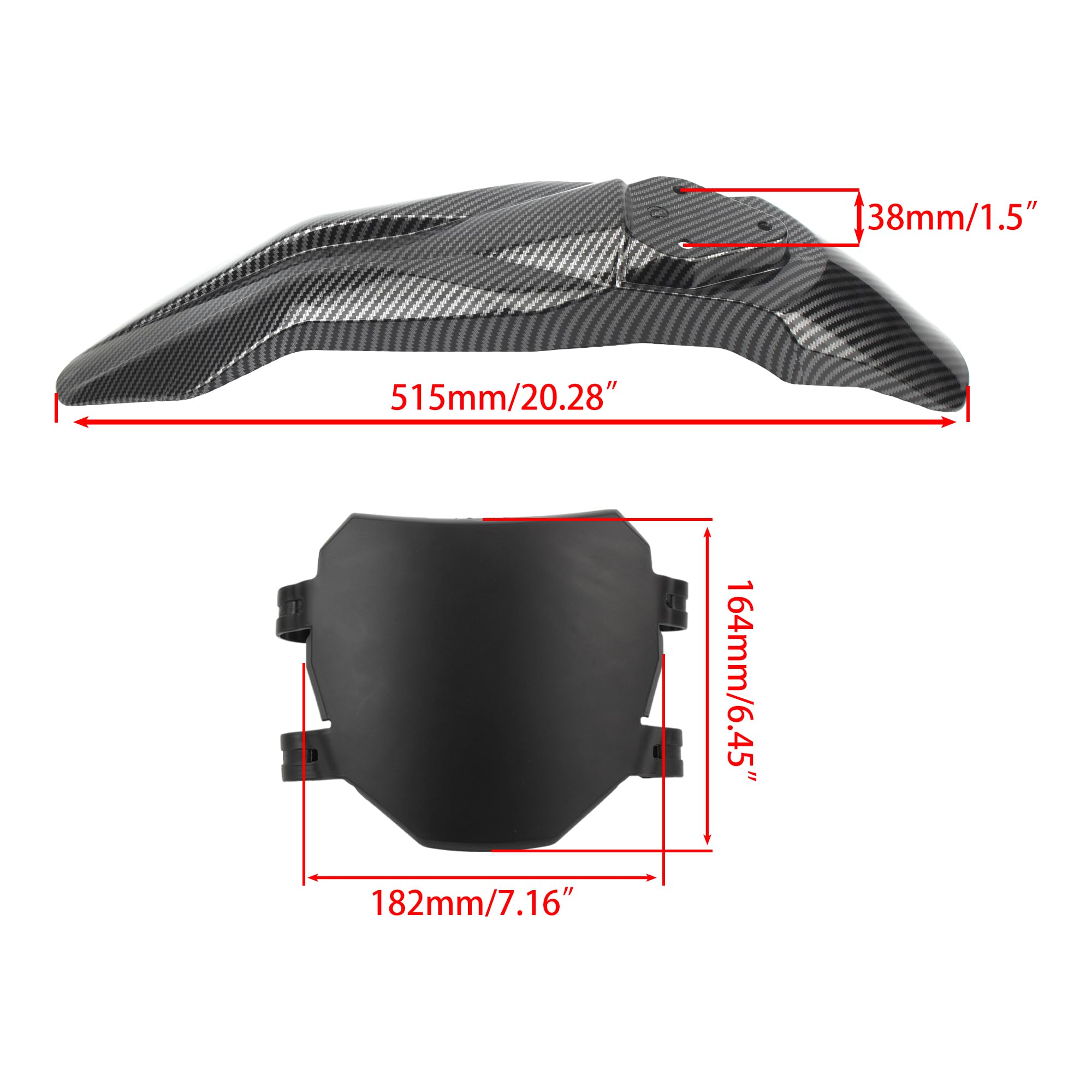 Short Rear Fender Protector,Talaria Rear Mudguard For MX3 MX4 Electric Dirt Bike EBike - Carbon Fiber