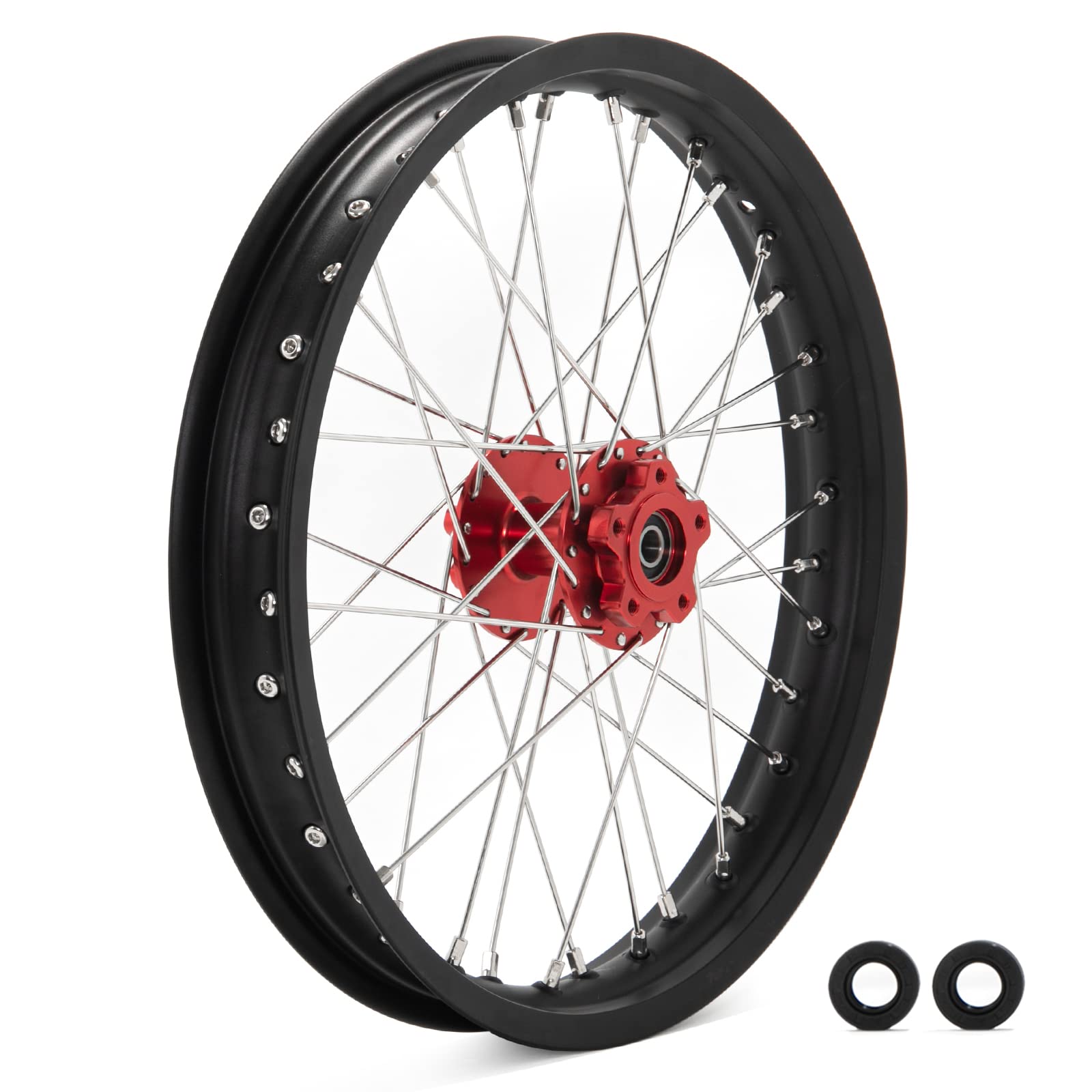 TOFR 12" x 2.15" Rear Wheel Rim Spoke Hub for Surron SUR-RON Light Bee X LBX for Segway X160 X260