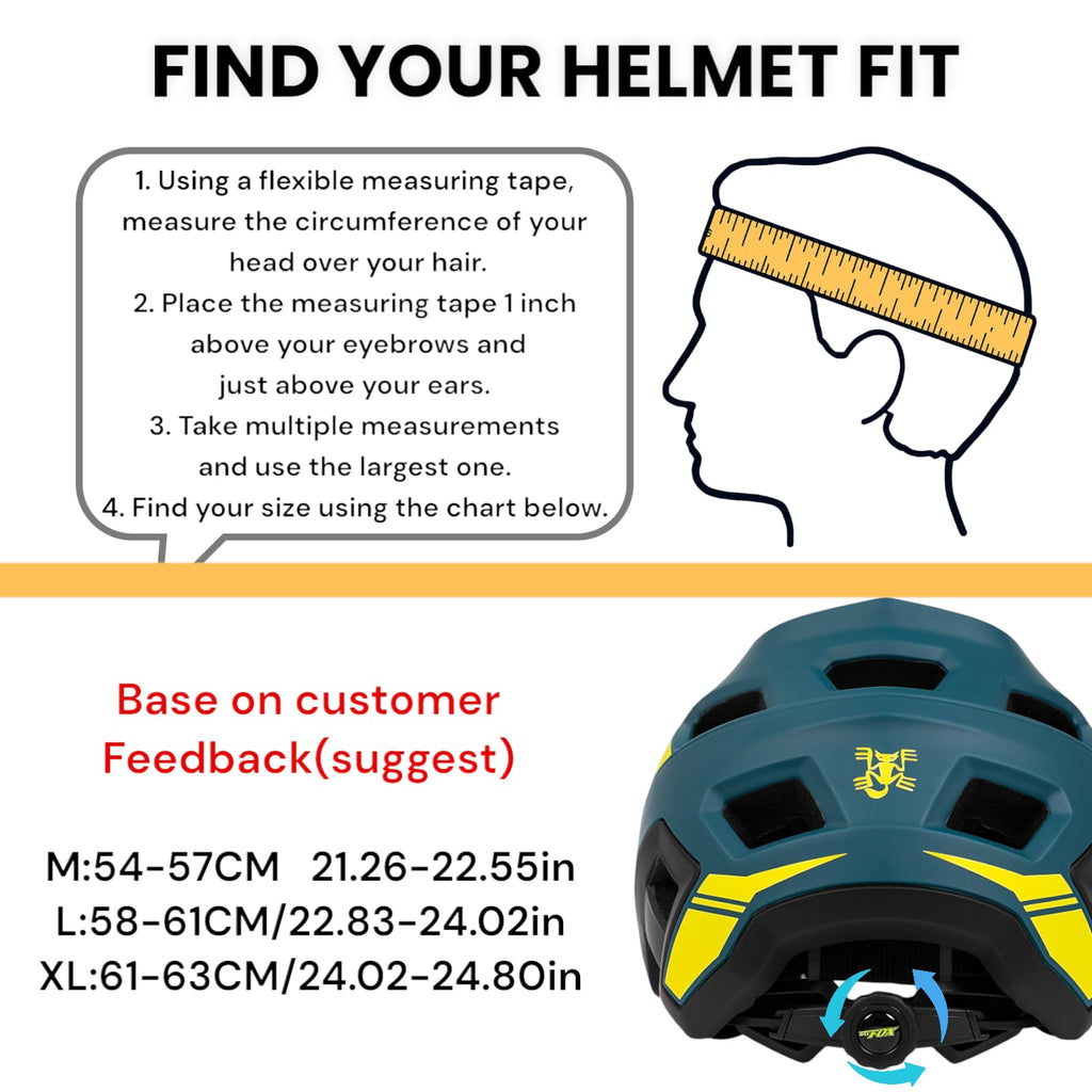 Bike Helmet,Mountain Bike Helmet Helmets for Men Women Adults Youth
