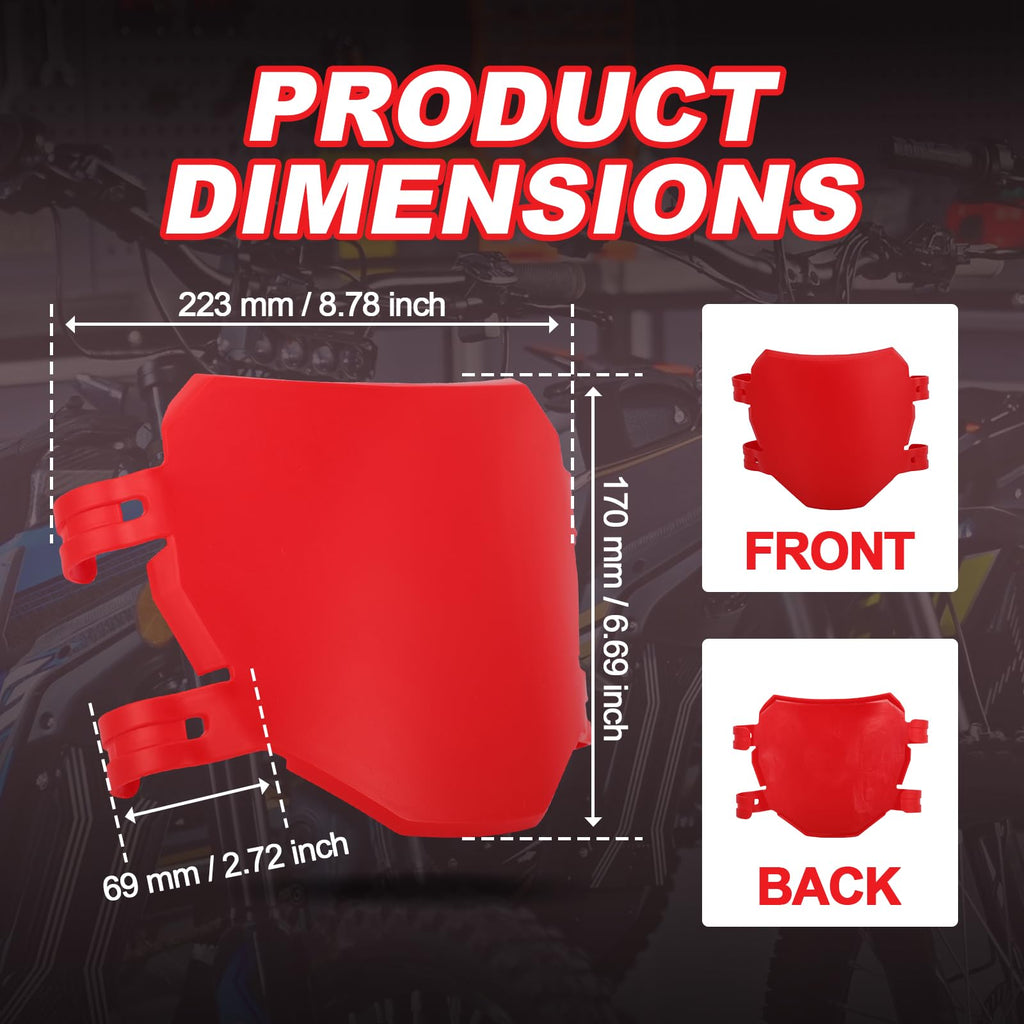 Electric Dirt Bike Downhill Number Plate Front License for Ridstar Q20 Surron Light Bee LBX Talaria Sting MX3/R MX4 MX5 Talaria XXX E-Ride Pro SR S SS 2.0 3.0 Tutti Soleil 01 (Purple)
