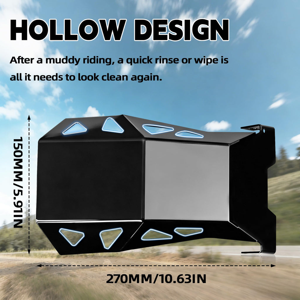 JFG RACING Skid Plate for Surron Light Bee,Aluminum Alloy Engine Bash Guard Chassis Cover for Electric Dirt Bike Sur Ron Light Bee X and S/LBX/LBS-Black