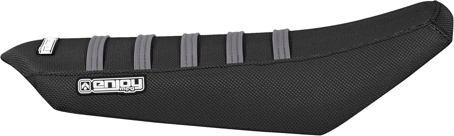 Enjoy Mfg Seat Cover - Compatible with Talaria Sting Electric Motorcycle #362 (Black w/Grey Ribs)