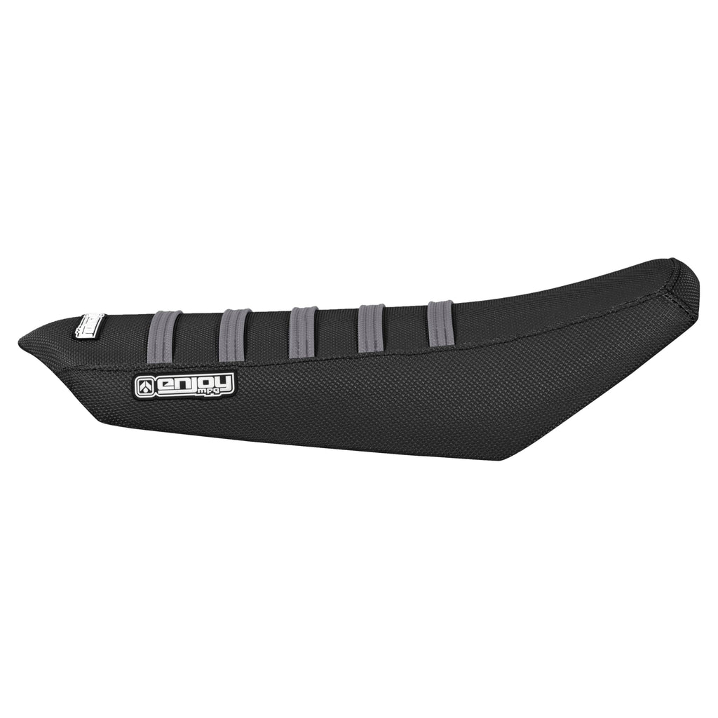 Enjoy Mfg Ribbed Seat Cover - Compatible with Talaria Sting Electric Motorcycle #362 (Black w/Light Blue Ribs)