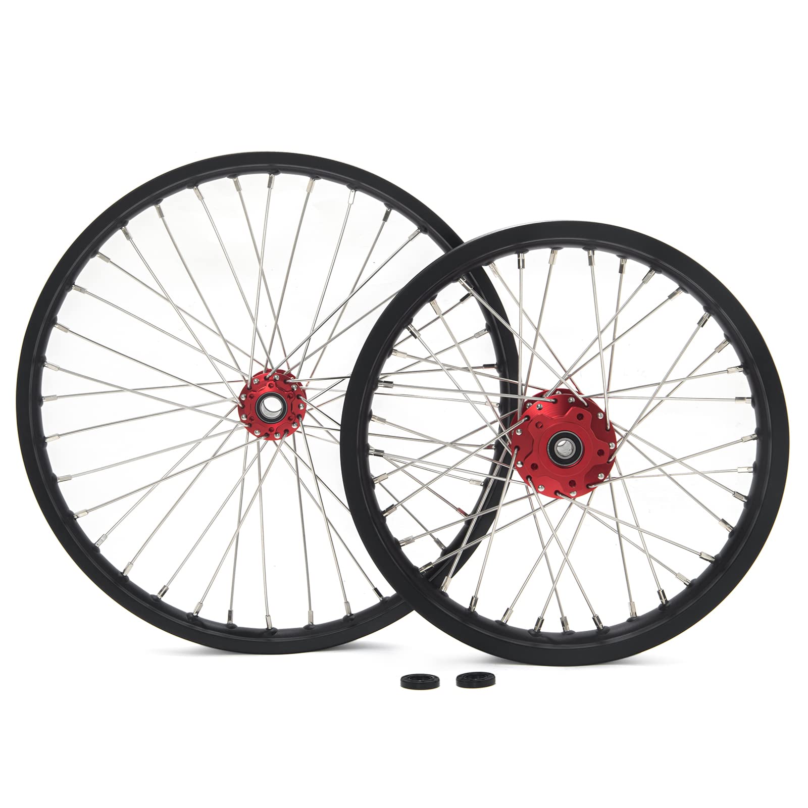 TOFR 17" Front Rear Spoke Wheels Rims Hubs Set for Surron Light Bee LBX Aluminum