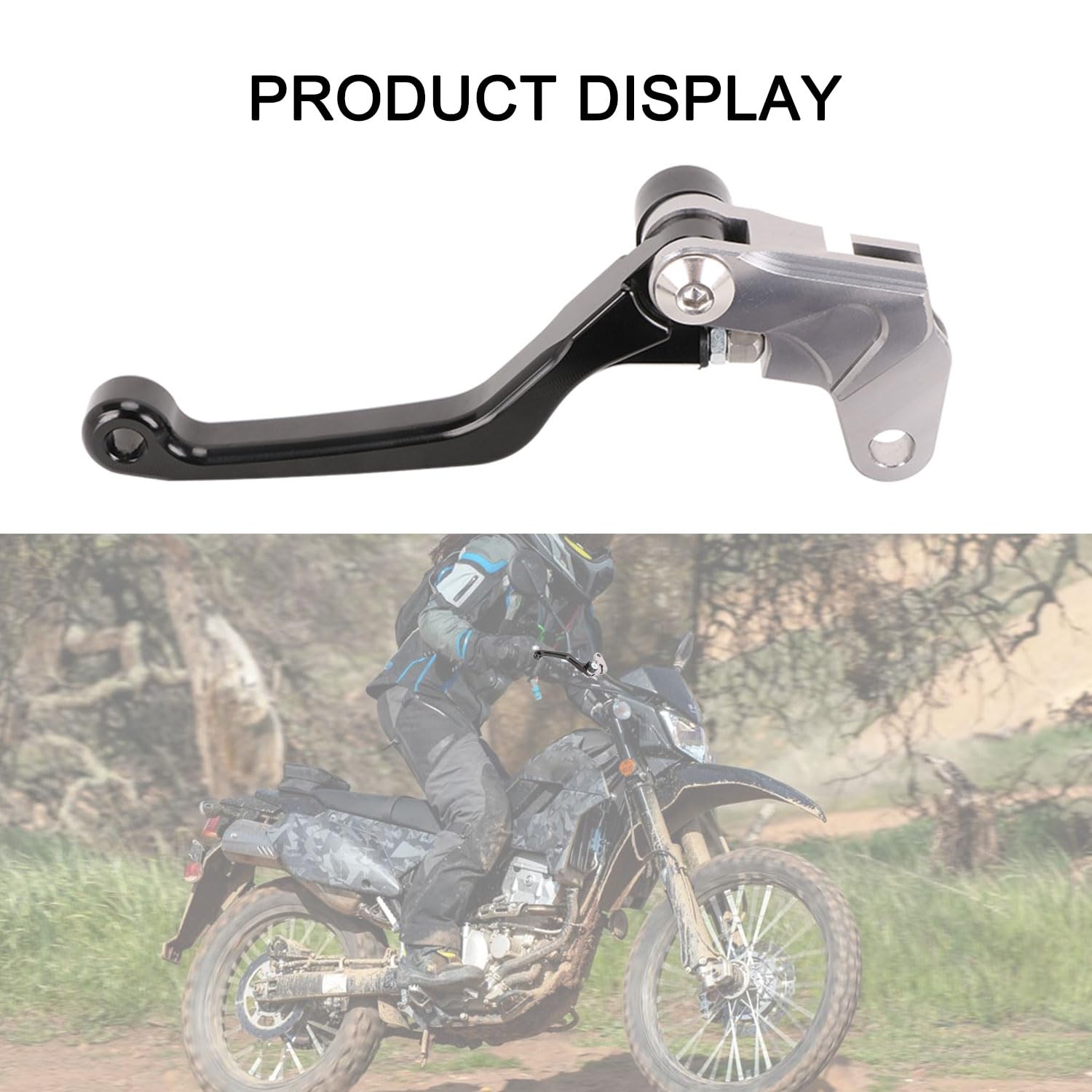 Brake Clutch Levers for KLX 110 KLX110 2002-2025 KLX110L 2010-2025 Dirt Pit Bike Adjustable CNC Lever Pivot Set Secure Vibrant Anodized Green
