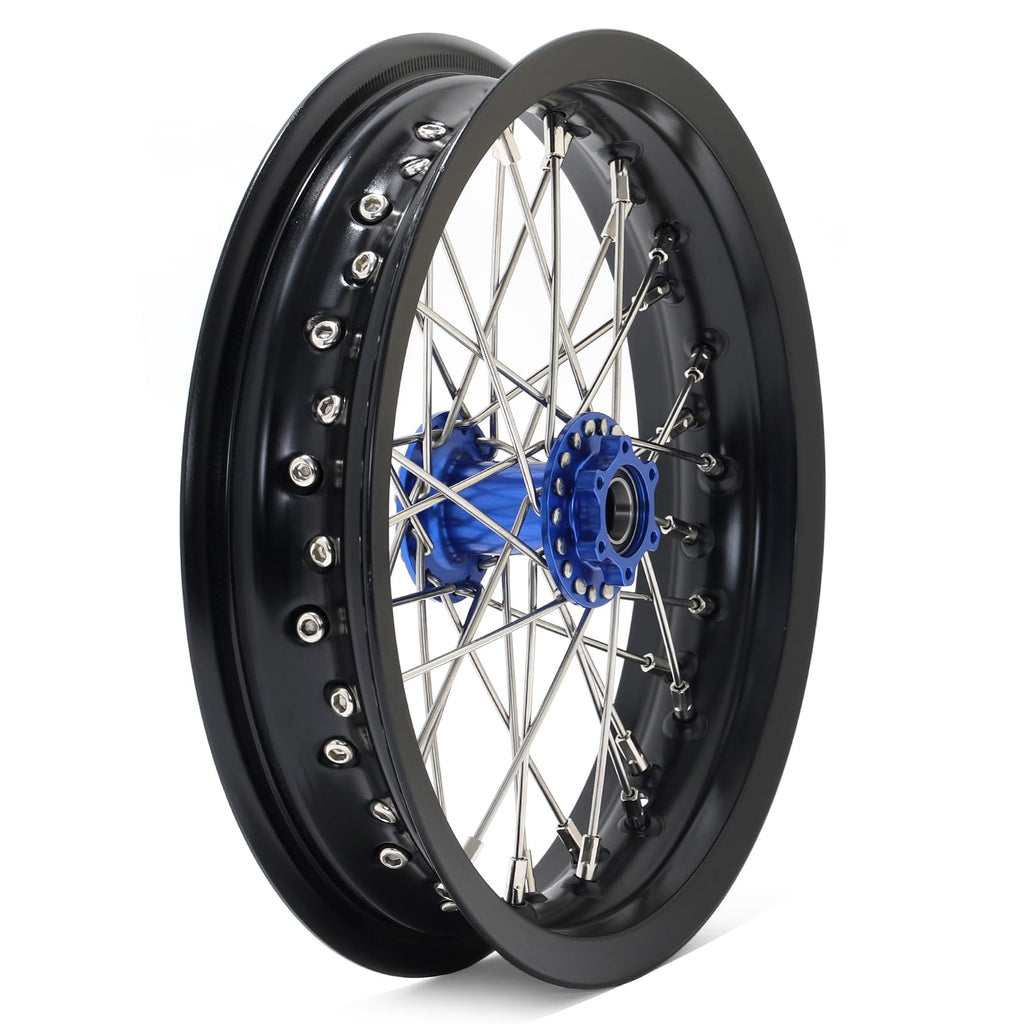 TOFR 17" Front Rear Spoke Wheels Rims Hubs Set for Surron Light Bee LBX Aluminum