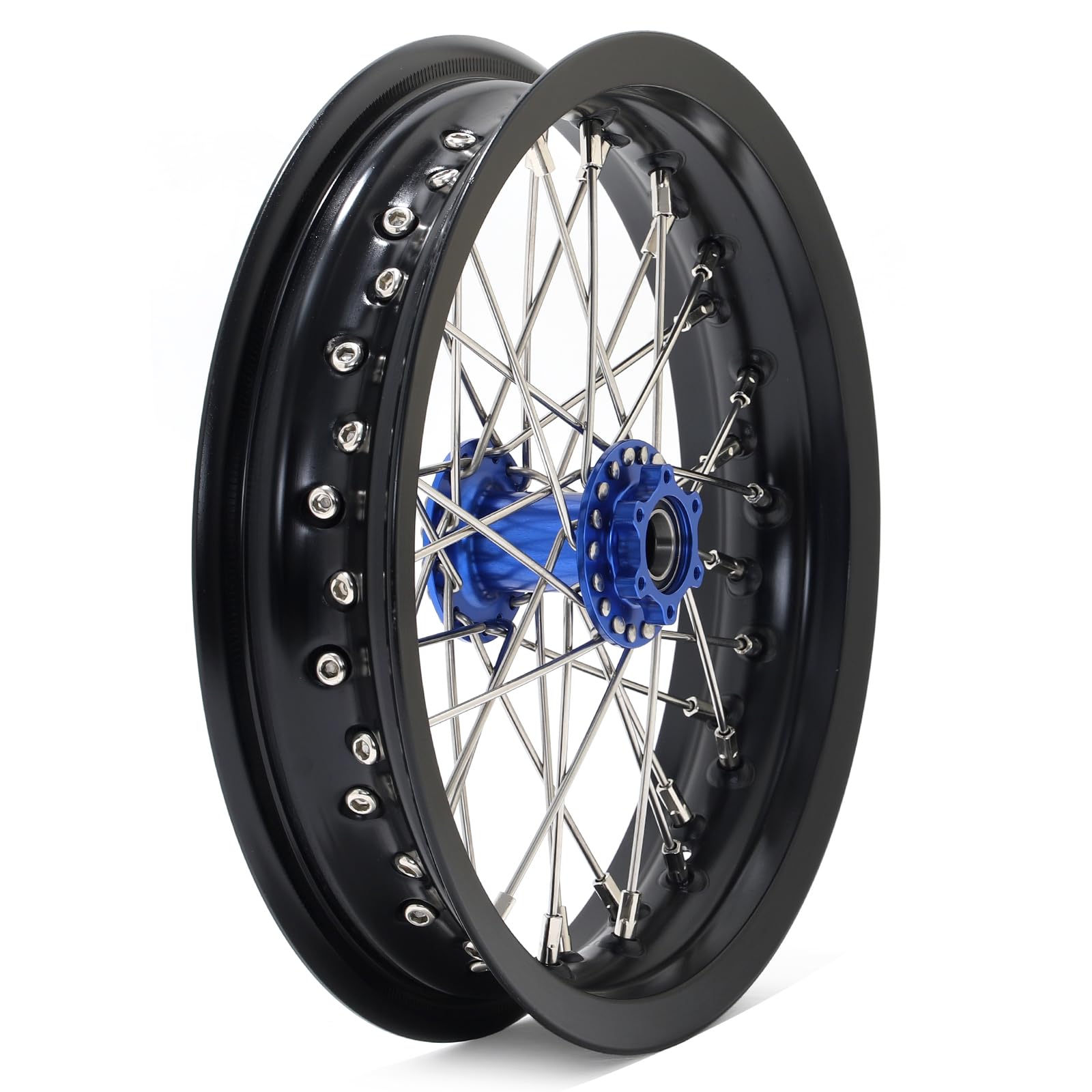 TOFR 17" Front Rear Spoke Wheels Rims Hubs Set for Surron Light Bee LBX Aluminum
