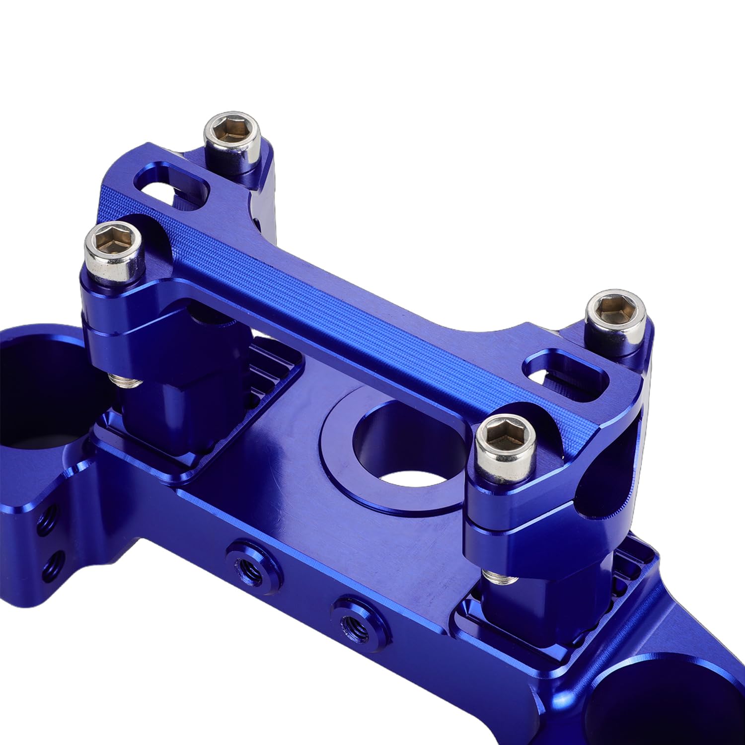Triple Clamp with Risers Set for TTR 110 TTR110E TTR 110E 2008-2025, CNC Machined Aluminum Alloy | Handlebar Riser | Hard-Anodized | Direct Fit | Easy Installation Black