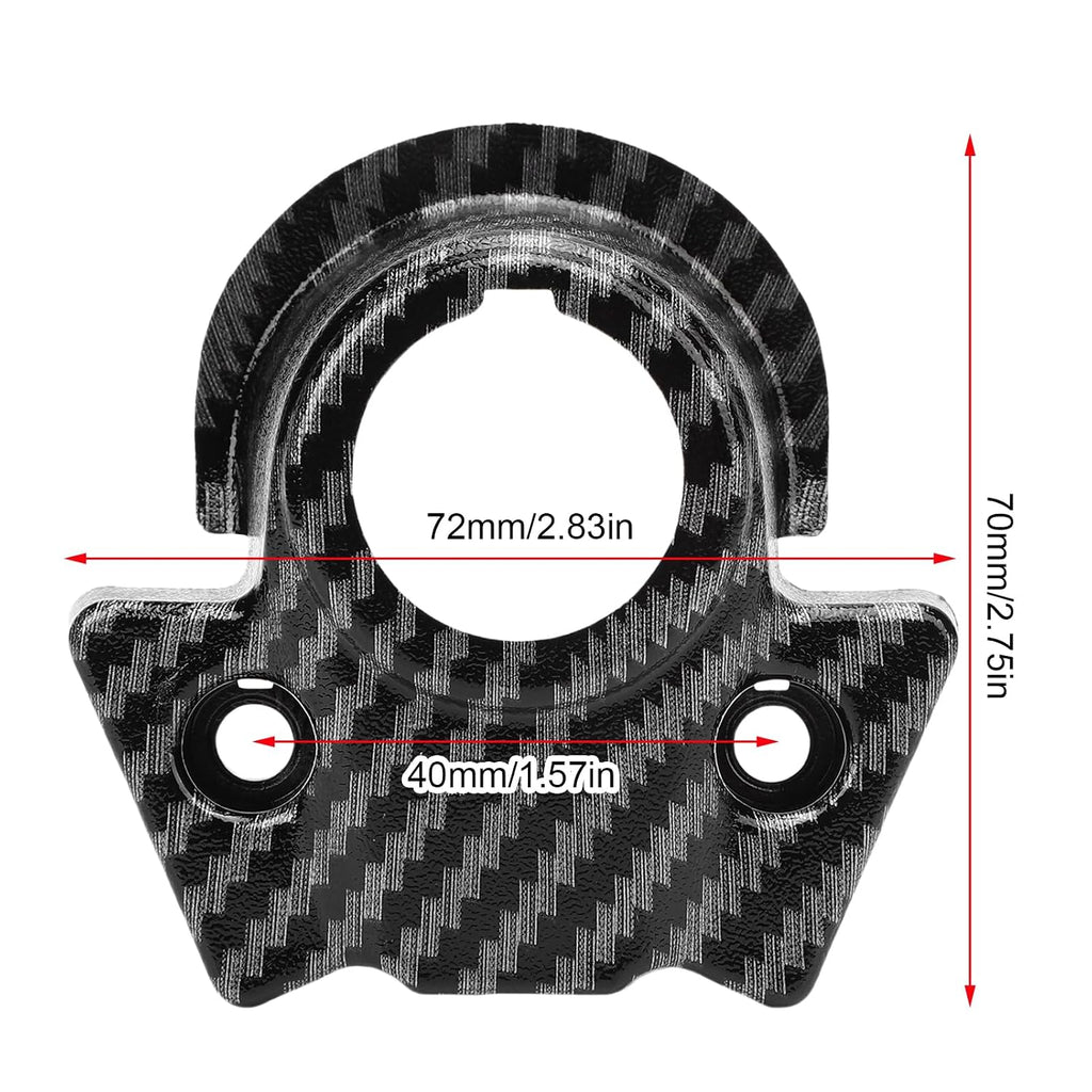 Carbon Fiber Pattern Motorcycle Central Control Decorative Cover Ignition Key Switch Trim Replacement with Easy Installation for Talaria Sting X3 MX3 MX4 MX5