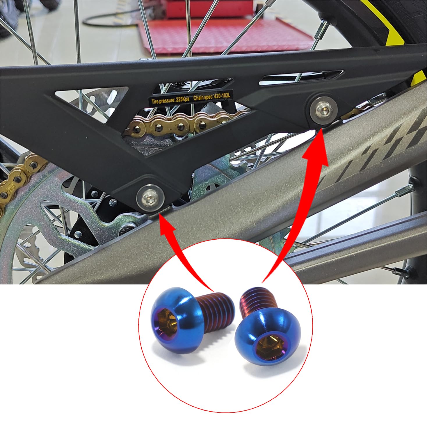 TOFR Handlebar Stem Motor Screws for Talaria Sting