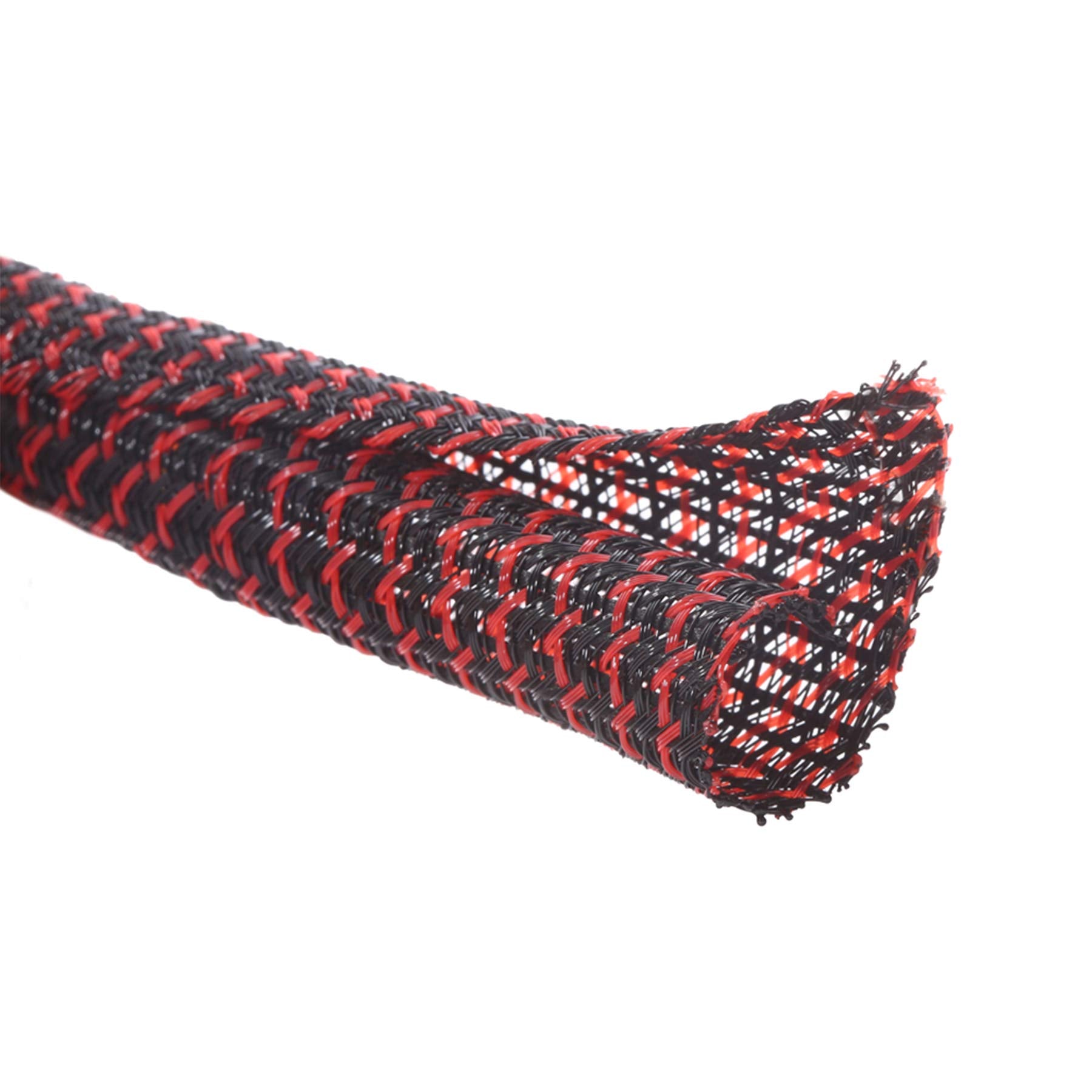 Alex Tech 10ft - 1/2 inch Cord Protector Wire Loom Tubing Cable Sleeve Split Sleeving For USB Cable Power Cord Audio Video Cable – Protect Cat From Chewing Cords - Black