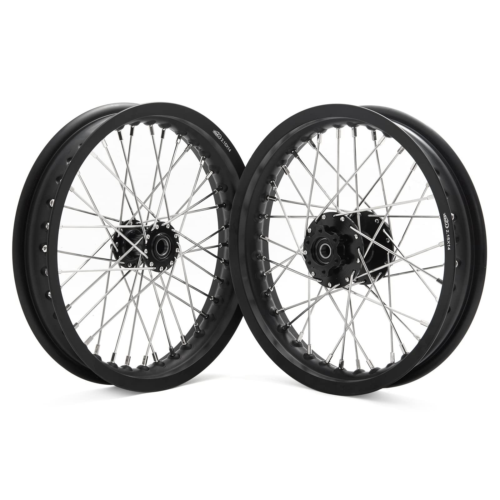 TOFR 17" Front Rear Spoke Wheels Rims Hubs Set for Surron Light Bee LBX Aluminum
