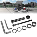 KEMIMOTO Stem Lock for Surron Light Bee & Talaria Electric Dirt Bikes - Black Aluminum Lock with 5 Spacer Sizes (20mm, 15mm, 10mm, 5mm, 3mm)