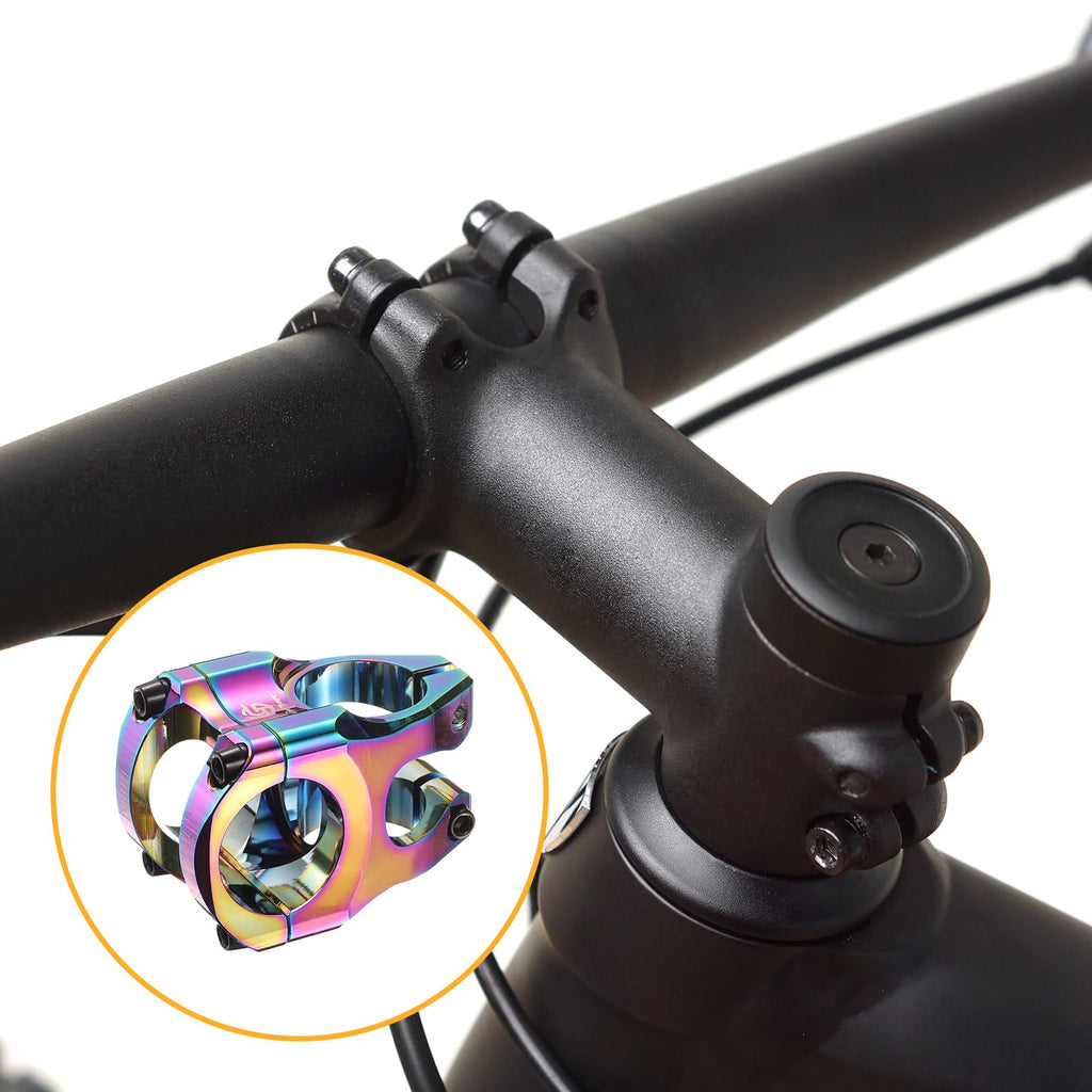 HARFINGTON Bike Stem Aluminum Alloy Bicycle Handlebar Stem with Hex Wrench for Mountain Road Bike Cycling