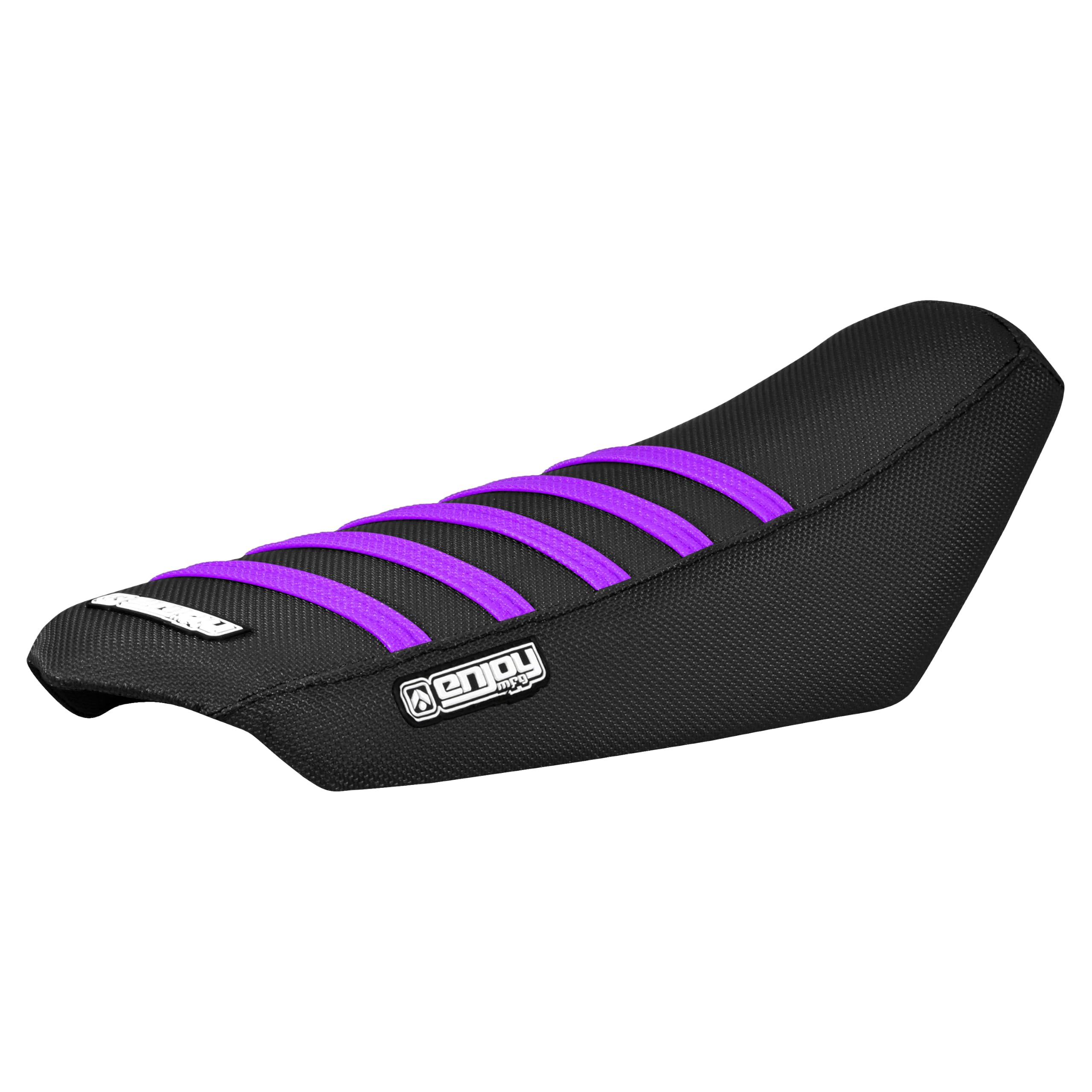 Enjoy Mfg Seat Cover - Compatible with Talaria Sting Electric Motorcycle #362 (Black w/Grey Ribs)