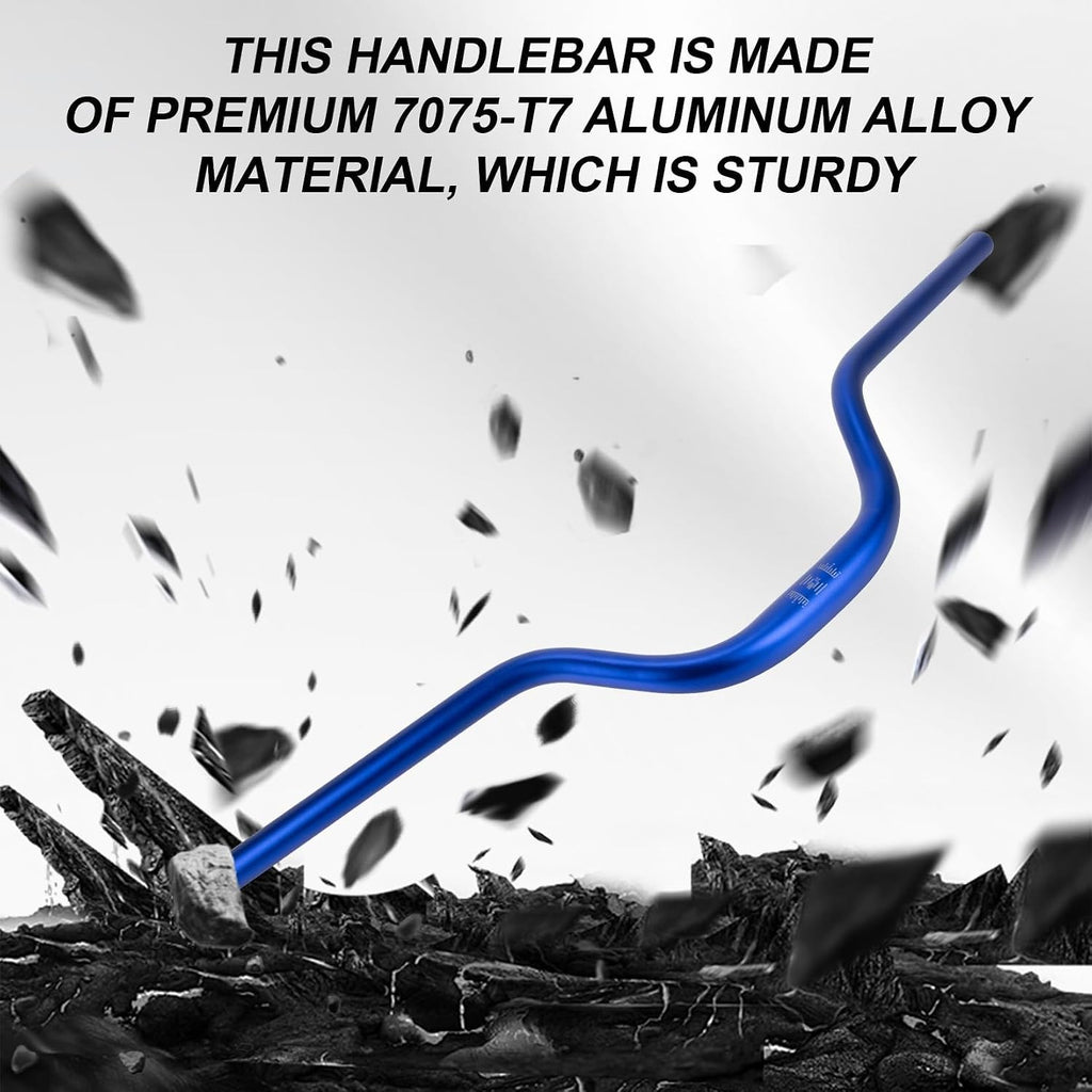 Motorcycle Handle Bars, PSLER Heighten Handlebars 7/8 22mm Handlebars 31.8mm Riser Handlebar for Sur Ron Light Bee X/S Segway X160/X260 Talaria Sting MX3 R MX4 Talaria XXX E-Ride Pro 79Bike (Black)