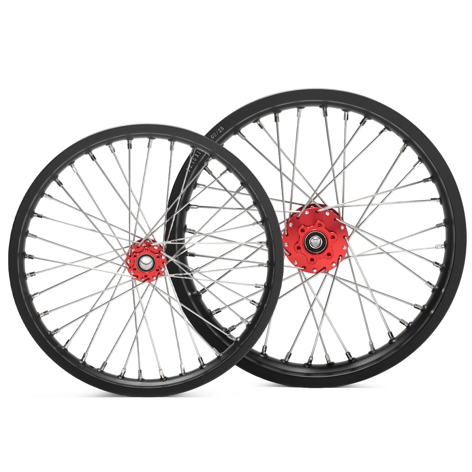 TOFR 17" Front Rear Spoke Wheels Rims Hubs Set for Surron Light Bee LBX Aluminum