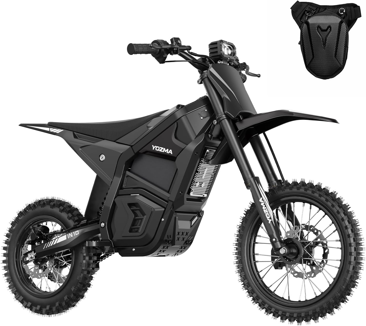Yozma IN10 Electric Dirt Bike, 2600W 64.4km/h Electric Motorcycle with 48V/23AH Battery Ebike, Full Hydraulic Brakes and Suspensions Mountain Off-Road E Dirt Bike