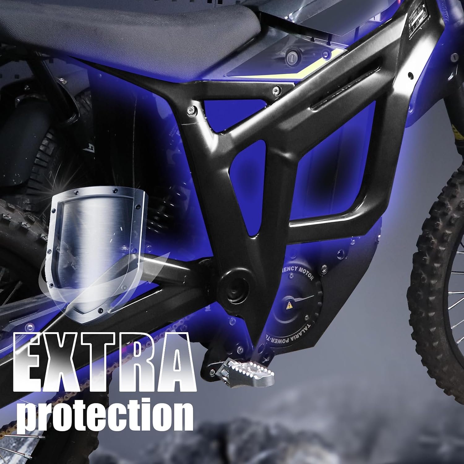 Body Frame Protective Cover for Talaria Sting MX3 MX4 MX4 MX5 EVO/EXPE Protective Case,Body Frame Protector Guard Sticker, E-Bike Accessoires for Talaria(Shiny Black)