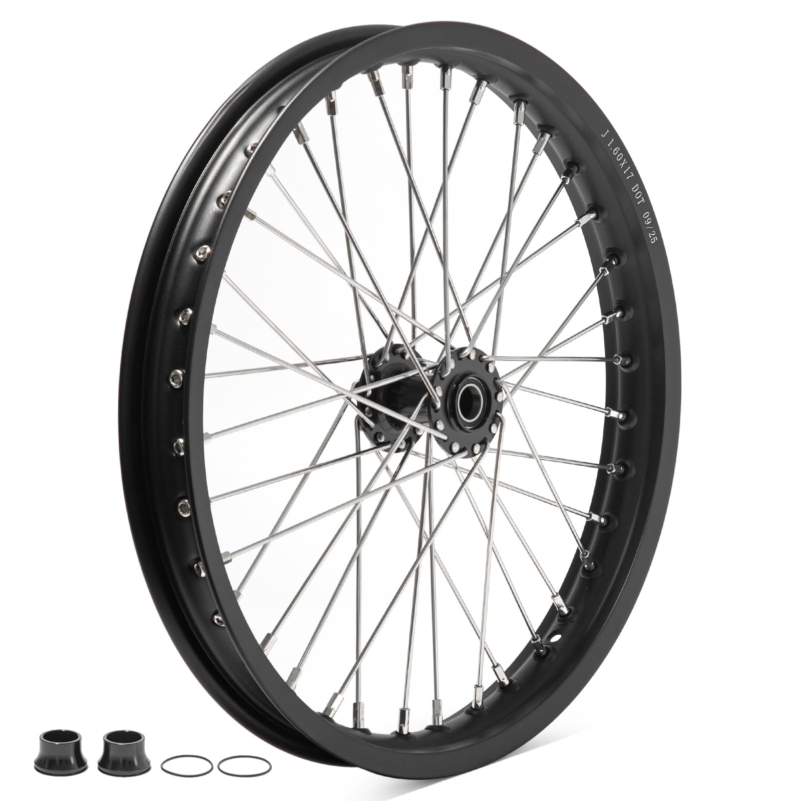 TOFR 12" x 2.15" Rear Wheel Rim Spoke Hub for Surron SUR-RON Light Bee X LBX for Segway X160 X260