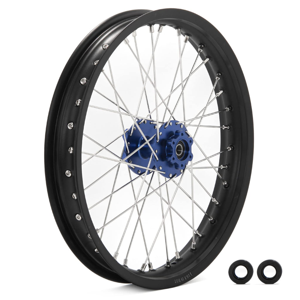 TOFR 17" Front Rear Spoke Wheels Rims Hubs Set for Surron Light Bee LBX Aluminum
