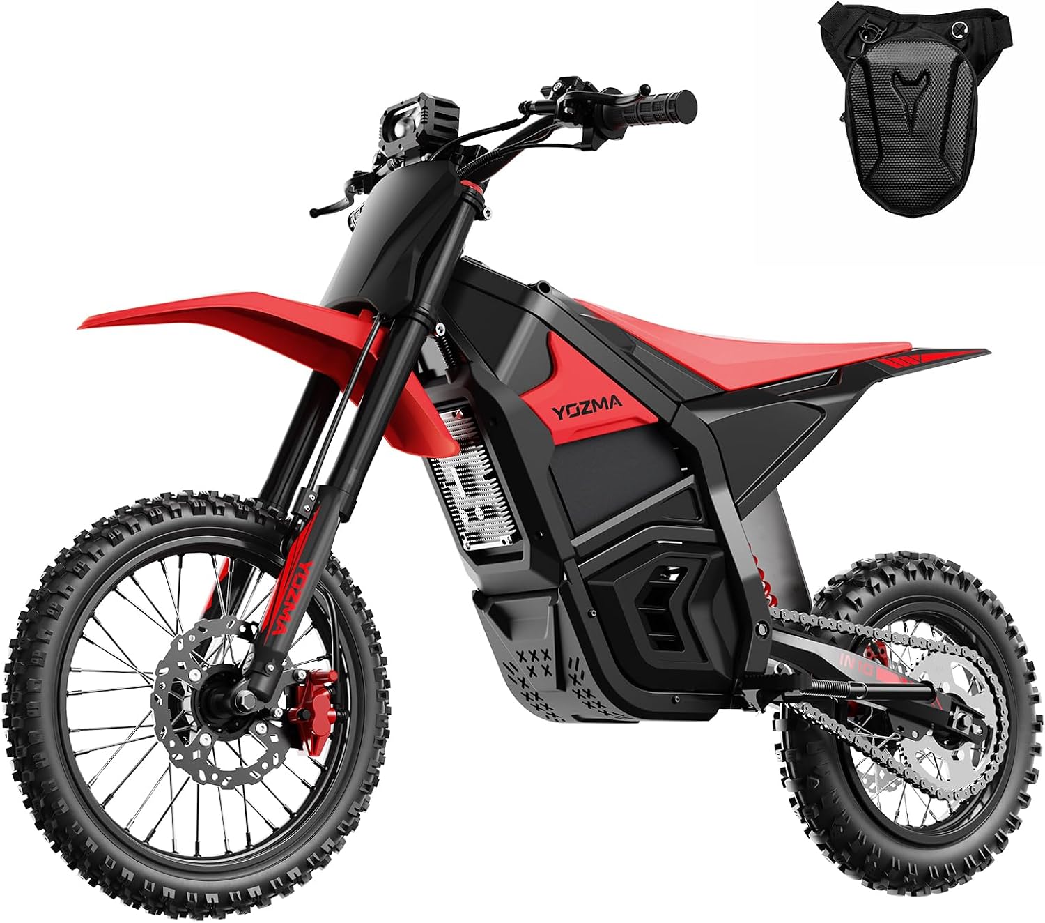 Yozma IN10 Electric Dirt Bike, 2600W 64.4km/h Electric Motorcycle with 48V/23AH Battery Ebike, Full Hydraulic Brakes and Suspensions Mountain Off-Road E Dirt Bike