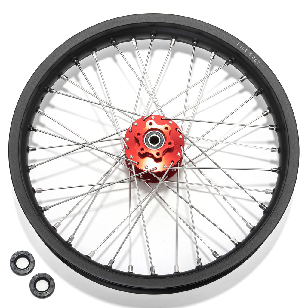 TOFR 17" Front Rear Spoke Wheels Rims Hubs Set for Surron Light Bee LBX Aluminum