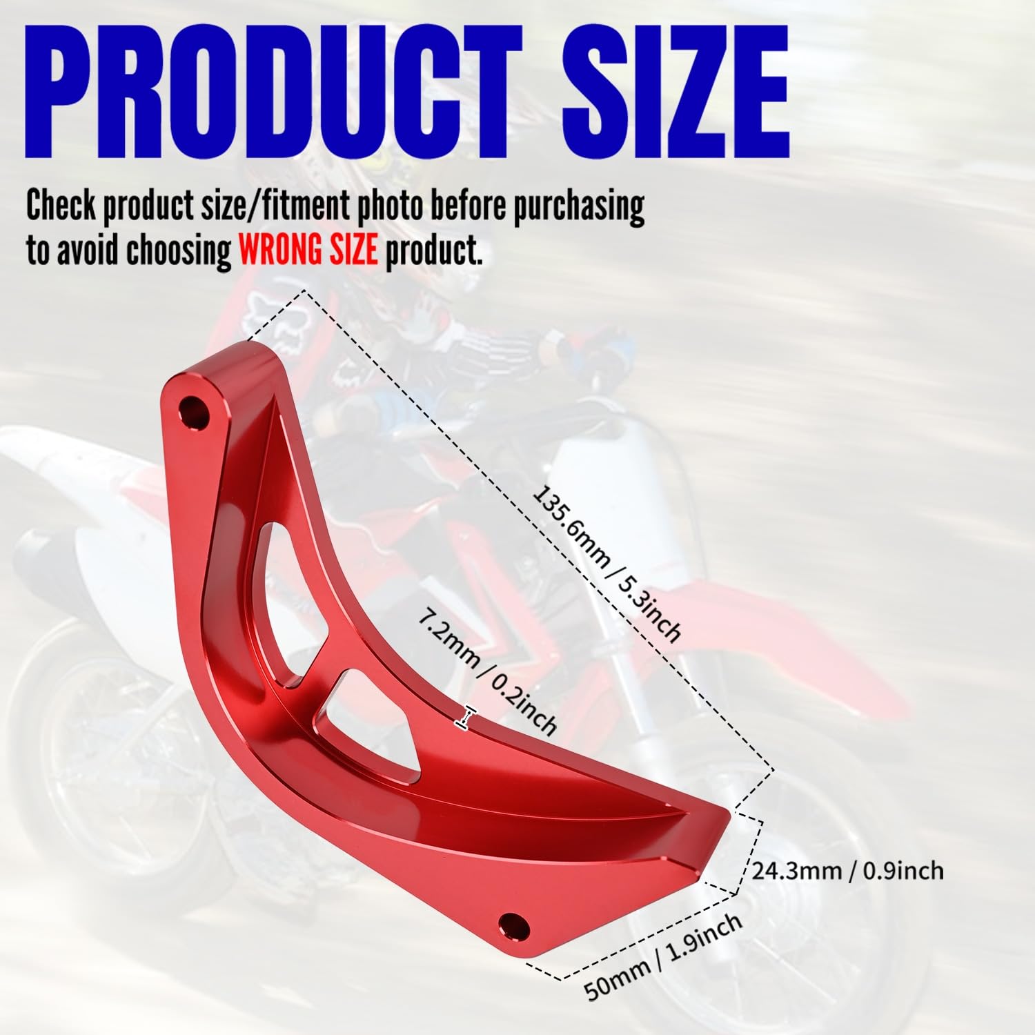 Canitu Red Front Sprocket Cover Guard,Motorcycle Aluminum Chain Guard Sprocket Engine Drive Cover Case Saver Protector Engine Case Protection for Honda CRF110 2013-2024
