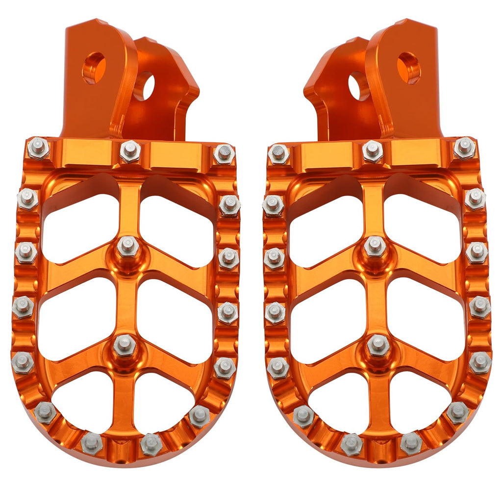 JFG RACING Dirt Bike Foot Pegs,7075 Aluminum CNC Pedals Rests for Surron Light Bee X and S/E Ride Pro SS/CRF150F CRF230F 03-19/CRF250F 19-24/XR150L 15-24/KDX200 83-94-Red