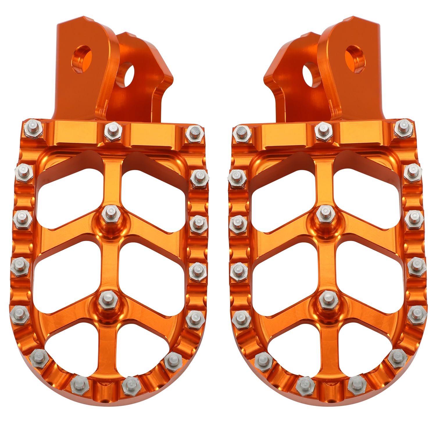 JFG RACING Dirt Bike Foot Pegs,7075 Aluminum CNC Pedals Rests for Surron Light Bee X and S/E Ride Pro SS/CRF150F CRF230F 03-19/CRF250F 19-24/XR150L 15-24/KDX200 83-94-Red