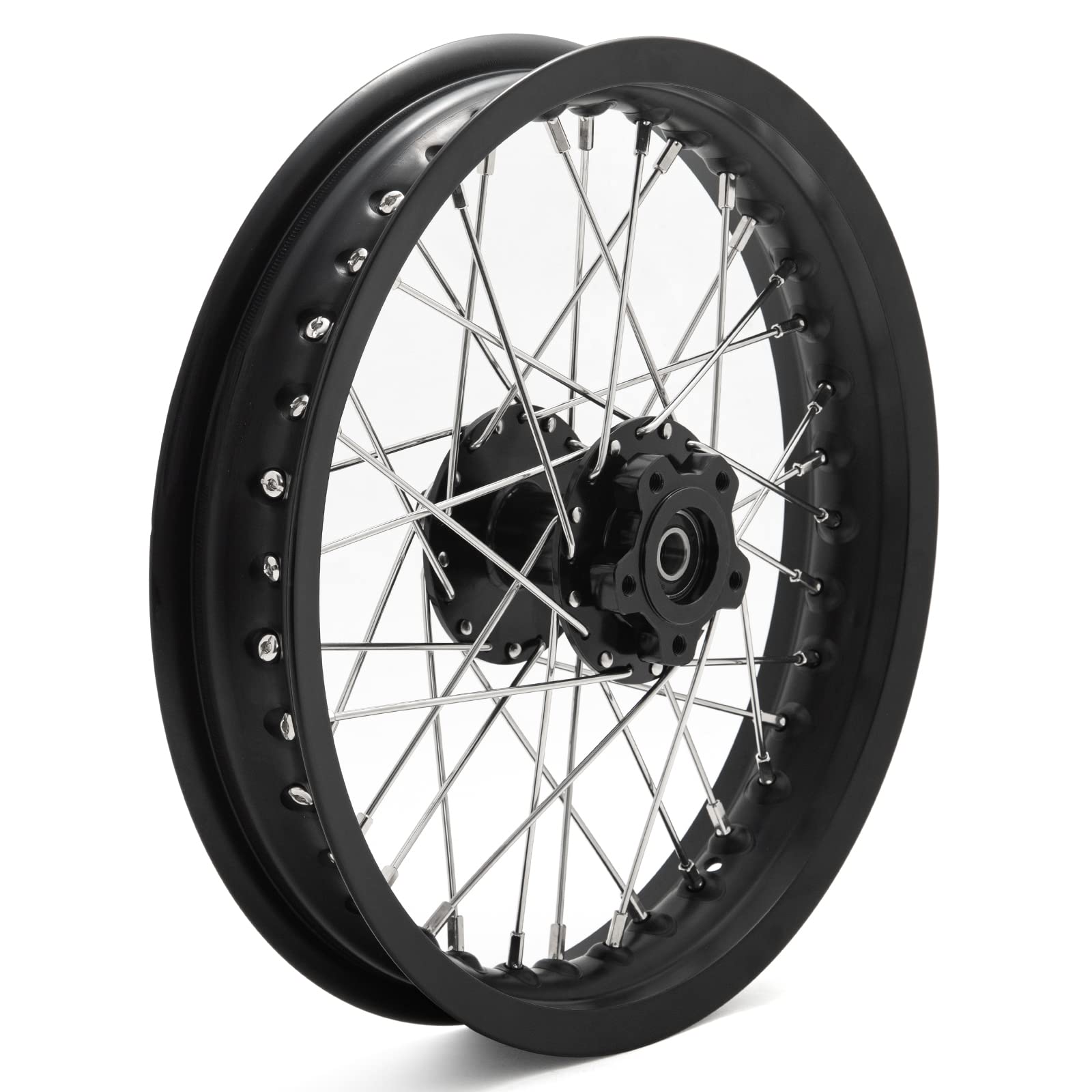 TOFR 12" x 2.15" Rear Wheel Rim Spoke Hub for Surron SUR-RON Light Bee X LBX for Segway X160 X260