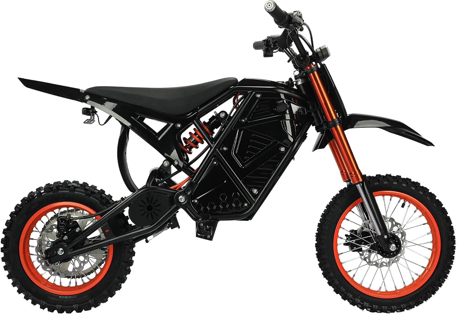 6MSKS Electric Dirt Bike 2000W High Speed Brushless Motor 23Ah High Capacity Battery Electric Motorcycle Off-Road Performance Tire Ebike 45miles Super Long Travel Dual Front and Rear Hydraulic Disc Brake System