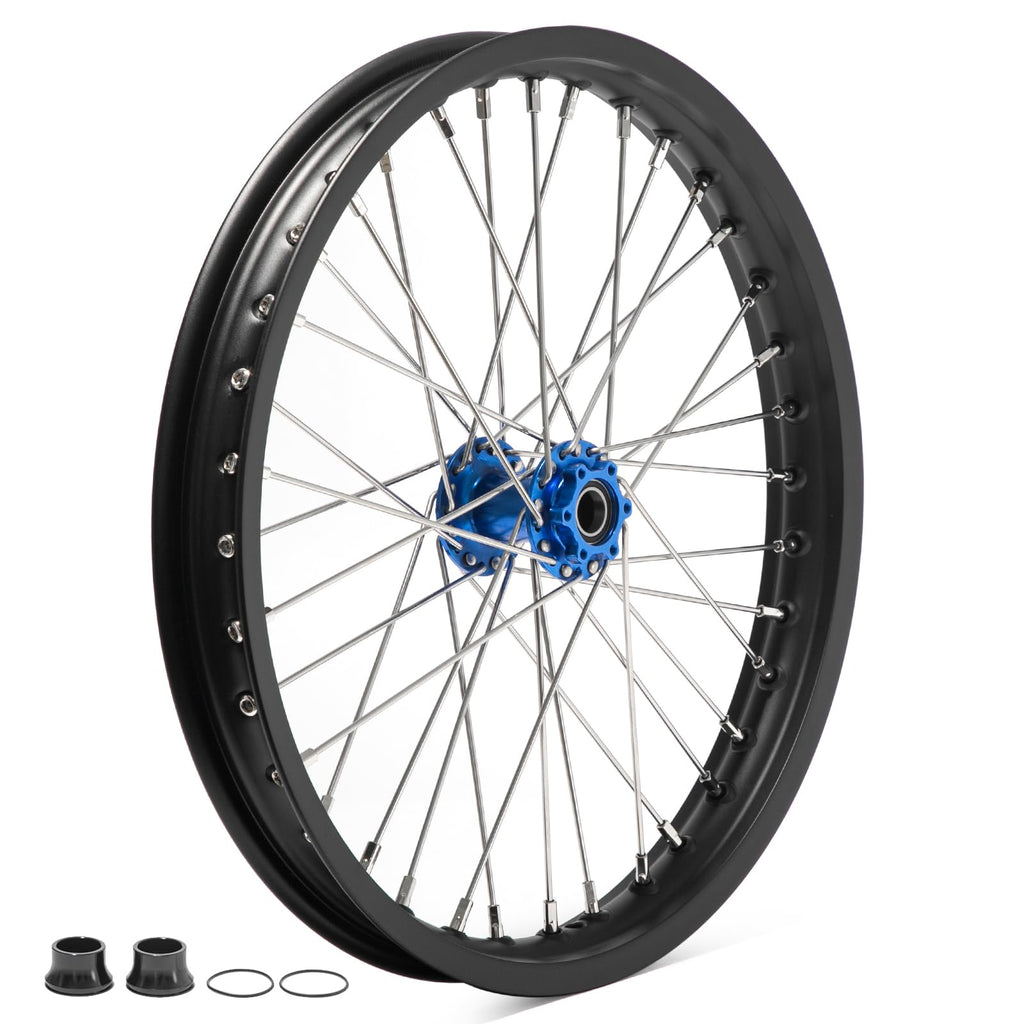 TOFR 17" Front Rear Spoke Wheels Rims Hubs Set for Surron Light Bee LBX Aluminum
