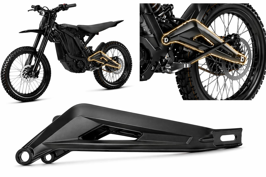 Rear Swingarm Compatible with Light Bee Frame Aluminum Alloy Replacement Frame Compatible with Surron Light Bee frame high strength aluminum alloy lbx rear swingarm lightbee x (Rear Swingarm)