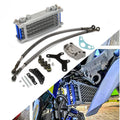 Motorcycle Oil Cooler Cooling Radiator Engine Kit Universal for CRF XR KLX 50 70 90 110 125 140cc SSR Taotao Coolster Kayo Apollo Dirt Pit Bike ATV Red