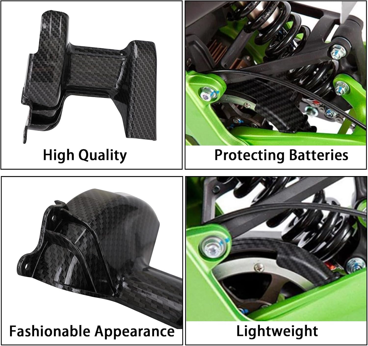Center Axle Guard for Surron,Carbon Fiber Pattern Middle Axis Sleeve Protection Cover Shield for Electric Dirt Bike Surron Light Bee S and X