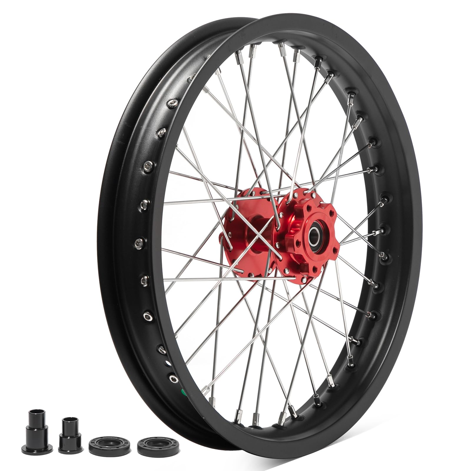 TOFR 12" x 2.15" Rear Wheel Rim Spoke Hub for Surron SUR-RON Light Bee X LBX for Segway X160 X260