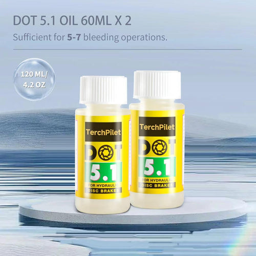 Bicycle DOT 5.1 Brake Fluid High Performance DOT Oil for SRAM/Hayes/Hope/Formula Hydraulic Disc Brakes,120ml/4oz