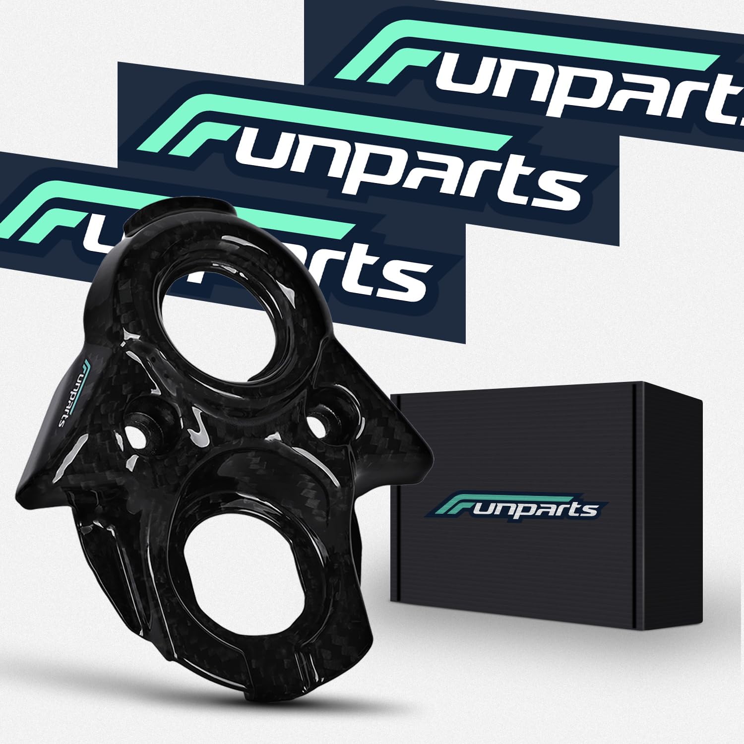 Funparts Carbon Fiber Motorcycle Ignition Key Switch Cover for Surron Sur Ron Light Bee X/S/LBX