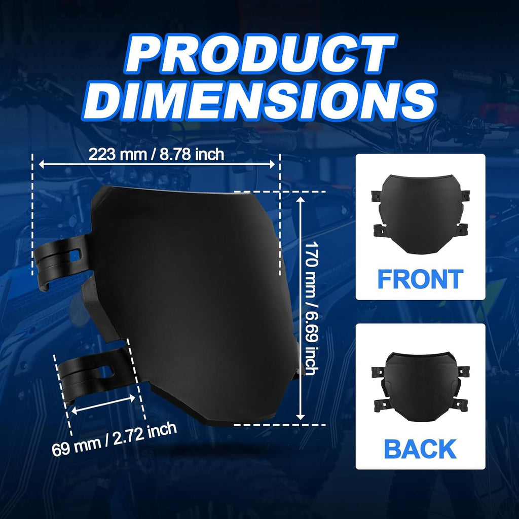 Electric Dirt Bike Downhill Number Plate Front License for Ridstar Q20 Surron Light Bee LBX Talaria Sting MX3/R MX4 MX5 Talaria XXX E-Ride Pro SR S SS 2.0 3.0 Tutti Soleil 01 (Purple)