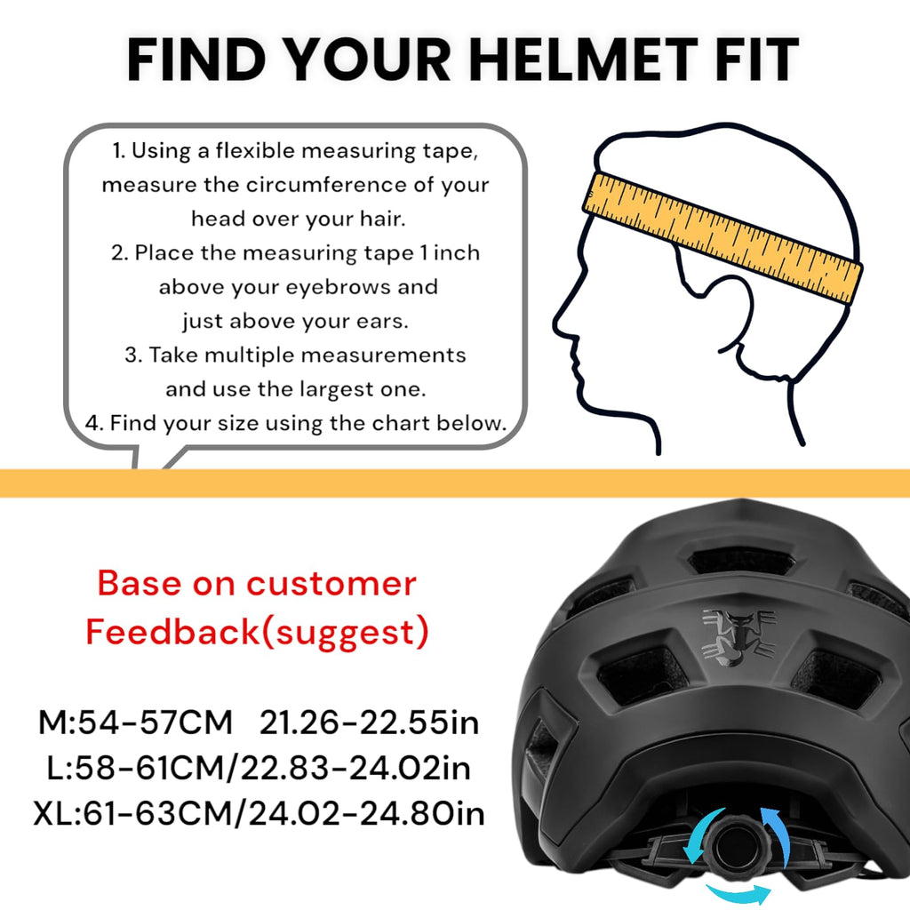 Bike Helmet,Mountain Bike Helmet Helmets for Men Women Adults Youth